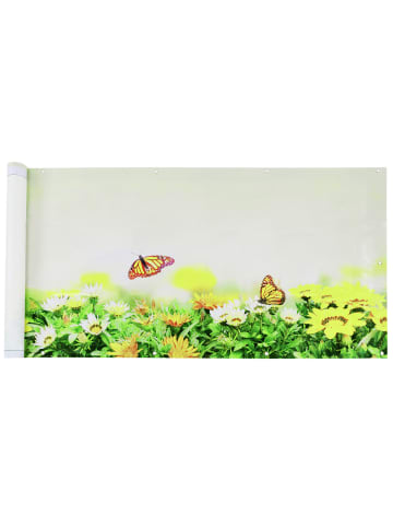 Maximex Balkon-Sichtschutz mit Schmetterlings-Motiv, 5 m in Mehrfarbig