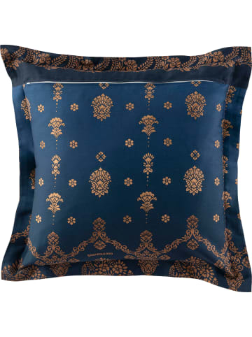 Bassetti Fein Satin Kuschelkissenbezug Gold Decor in blau