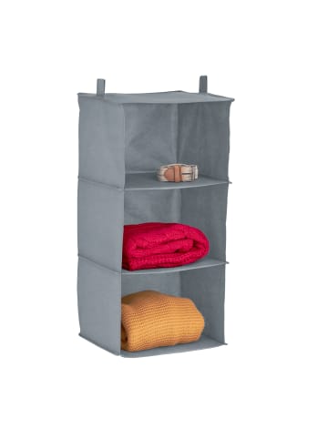 relaxdays Kleiderschrank-Hängeregal in Grau - (B)30 x (H)70 x (T)30 cm