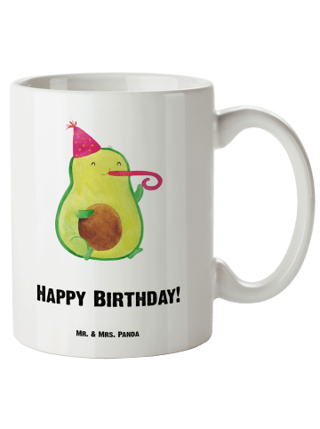 Mr. & Mrs. Panda XL Tasse Avocado Geburtstag mit Spruch in Weiß