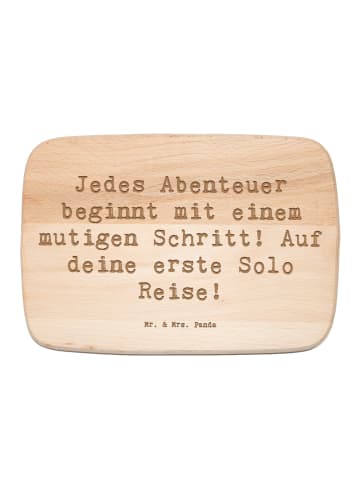Mr. & Mrs. Panda Schneidebrett Holz Spruch Alleine Reisen Untern... in Transparent