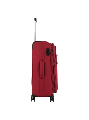 D&N Travel Line 6864 4-Rollen Trolley 66 cm in bordeaux