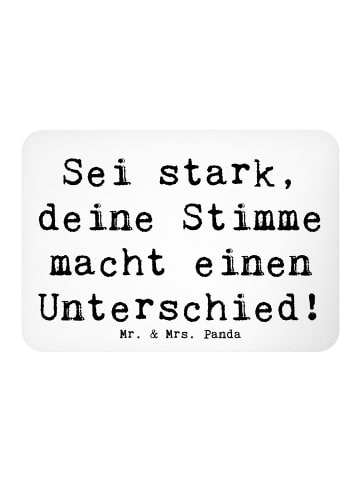 Mr. & Mrs. Panda Magnet Spruch Deine Stimme zählt mit Spruch in Weiß