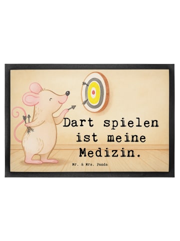 Mr. & Mrs. Panda fußmatte Maus Dart spielen Design mit Spruch in Weiß