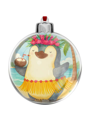 Mr. & Mrs. Panda Christbaumkugel Pinguin Kokosnuss Design ohne S... in Weiß