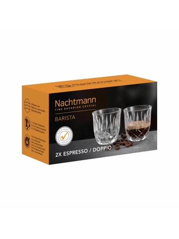 Nachtmann 2er Set Espresso / Doppio Gläser Noblesse Barista 90 ml in transparent