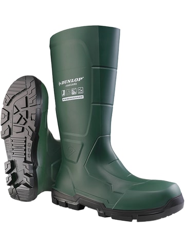 Dunlop Gummistiefel JobGuard in grün/schwarz