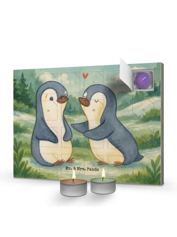 Mr. & Mrs. Panda adventskalender mit duftkerzen Pinguine trösten... in Weiß