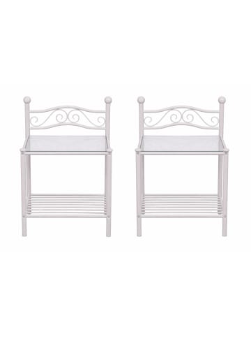 möbel-direkt Nachttisch Dagmar in cremeweiß, 2 Nachttische