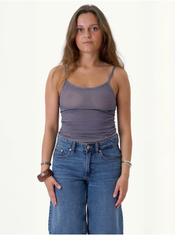 ITS MAY Top Evelina in Brown-Light Blue