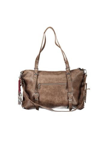 Desigual Braun Polyurethan Damen Schultertasche