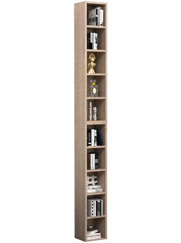 VCM Holz CD DVD Stand Aufbewahrung Deko Regal Megosa S in Sonoma-Eiche