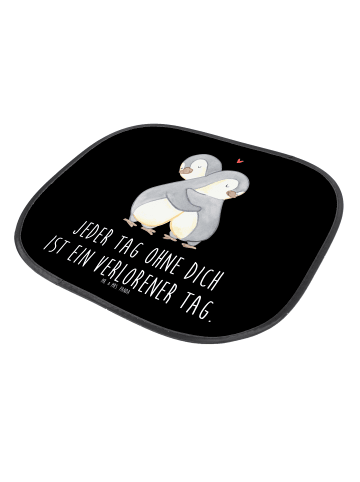 Mr. & Mrs. Panda Hitzeschutz Auto Pinguine Kuscheln mit Spruch in Schwarz