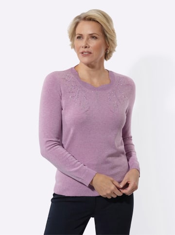 WITT WEIDEN Langarm-Pullover in orchidee-meliert