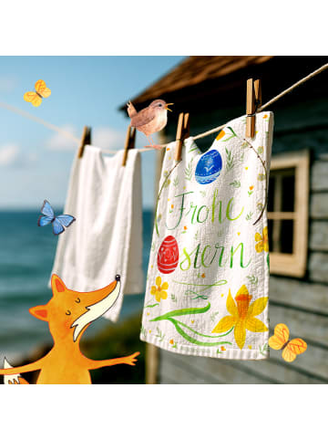 Mr. & Mrs. Panda Handtuch Ostern Frohe Ostern ohne Spruch in Weiß