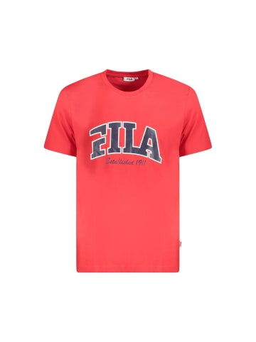 Fila Rotes Baumwoll-T-Shirt