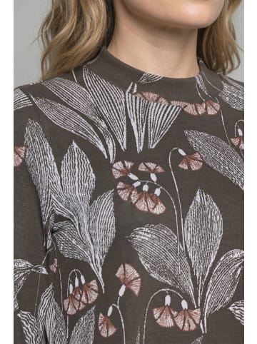 Ulla Popken Sweatshirt in schwarzbraun