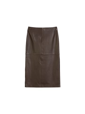 Marc O'Polo Lederrock regular in dark chocolate