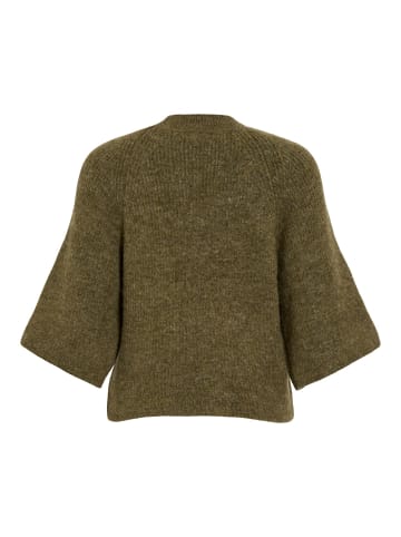 Vila Strickoberteil in Fir Green