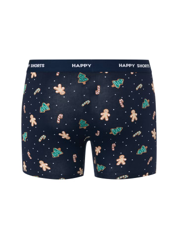 Happy Shorts Boxershorts in marine bordeaux - 0001