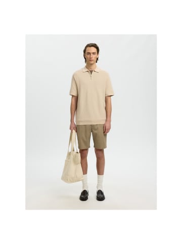 Selected Polo in oatmeal