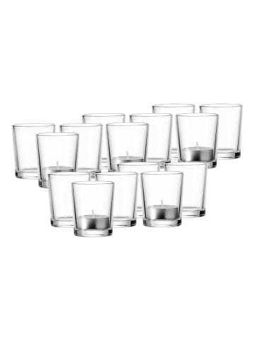 15er Set Windlichter Lumina in Transparent ø 5 cm