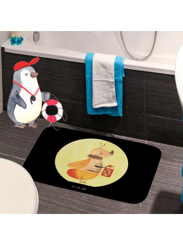 Mr. & Mrs. Panda Badezimmerteppich Glühwürmchen ohne Spruch in Schwarz