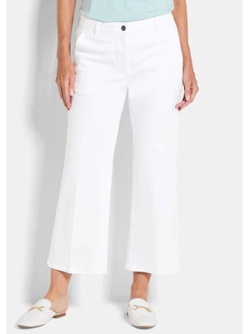 GOLDNER Culotte Weite 7/8-Jeans VERA mit Formbund in weiß