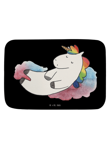 Mr. & Mrs. Panda Badvorleger Einhorn Wolke 7 ohne Spruch in Schwarz