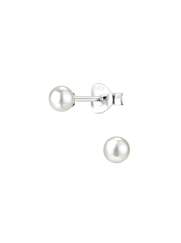 Alexander York Ohrstecker PERLE 4 mm in 925 Sterling Silber