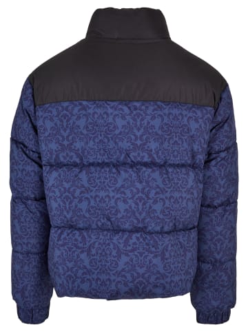 Urban Classics Winterjacken in darkblue damast aop