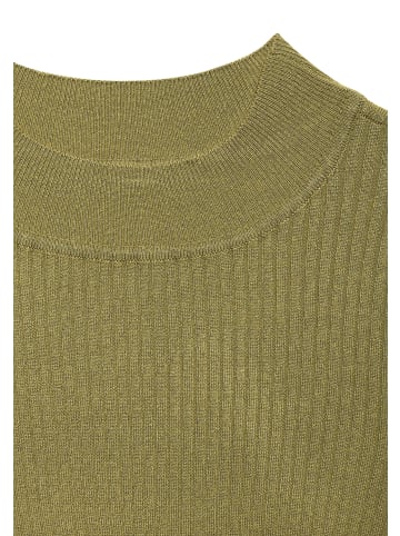 LASCANA Kurzarmpullover in moosgrün