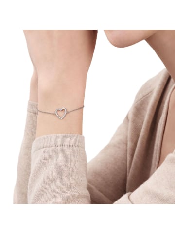 Tom Tailor Armband Silber 925, rhodiniert in silber