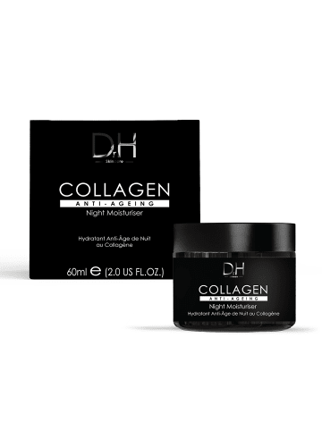 skinChemists 3tlg Dr H Kollagen Nachtcreme + Gesichtsserum + Reinigungssponge