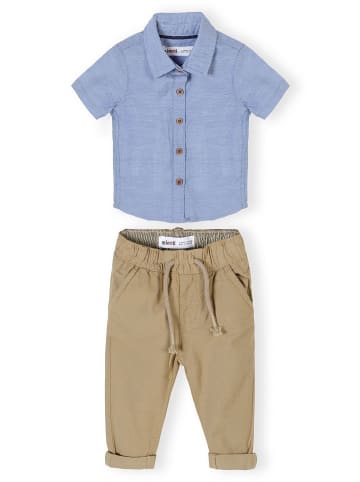 Minoti 2tlg. Outfit: Shirt & Hose santorini 8 in hellblau