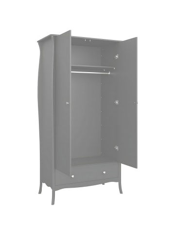 ebuy24 Kleiderschrank Simon grau 99 x 50 cm