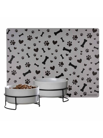 Ritzenhoff & Breker 2er Set Hundenäpfe mit Unterlage Taro ø 17 cm in grau