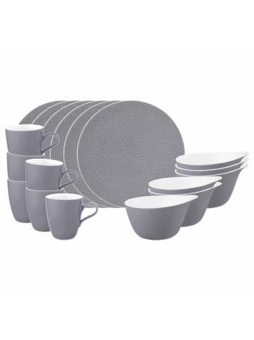 Seltmann Weiden 18-tlg. Frühstücks-Set Life Fashion in Elegant Grey
