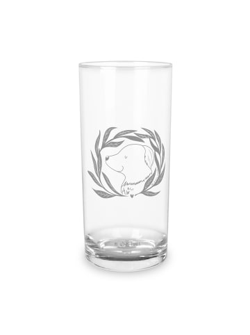 Mr. & Mrs. Panda Glas Hund Blumen ohne Spruch in Transparent
