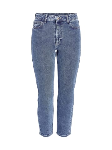 Noisy may Lockere Ankle Jeans Slim Fit Denim Hose High Waist NMMONI in Blau