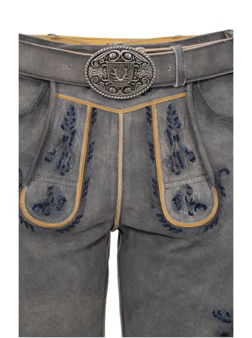 KRÜGER Lederhose 961567 in grau