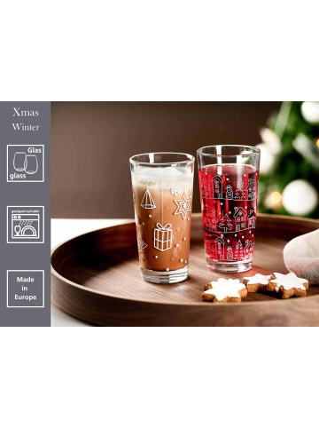 Ritzenhoff & Breker 6er Set Trinkgläser Winter 380 ml in transparent