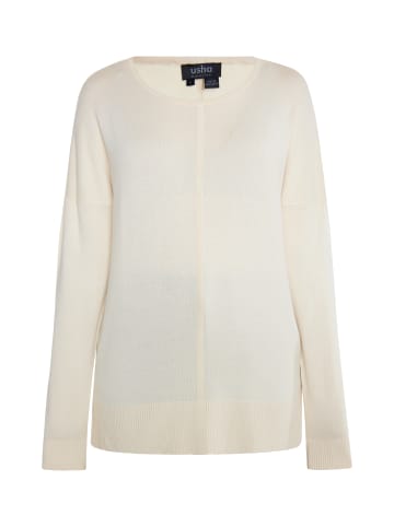 usha BLACK LABEL Damen Strick Pullover in Creme
