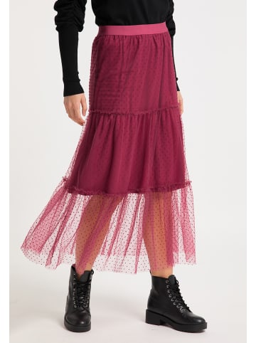 myMo ROCKS Damen Midirock in Bordeaux