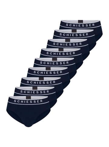 Schiesser Rio Slip / Unterhose 95/5 Organic Cotton in Dunkelblau