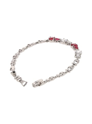 NAEMI Women Bracelet in Silver White Pink