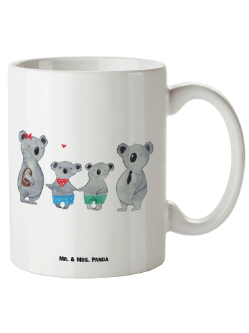 Mr. & Mrs. Panda Steinguttasse Koala Familie zwei ohne Spruch in Weiß