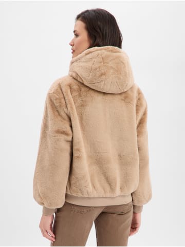 NÜMPH Teddyfelljacke NUMouris in taupe - 0001