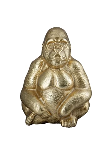GILDE Figur Gorilla goldfarben - (H) 27 cm