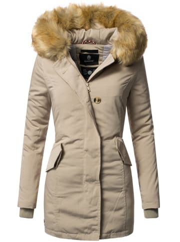 Marikoo Wintermantel Karmaa in Beige